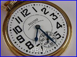 Antique Waltham Vanguard 16s 23 jewel Rail Road pocket watch. Waltham case. 1941