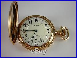 Antique Waltham Vanguard 16s high grade pocket watch. Amazing Hunter case. 1907