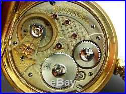 Antique Waltham Vanguard 18s 19 jewel Rail Road grade hunting case pocket watch