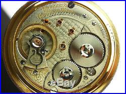 Antique Waltham Vanguard 18s 23 jewel Rail Road pocket watch. Gold filled case