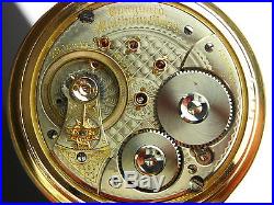 Antique Waltham Vanguard 18s highest grade RailRoad pocketwatch Gold filled case