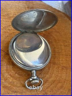 Antique Watch Pocket Watch Mechanical Swiss Rode Co Leather Case Men's Rare Old