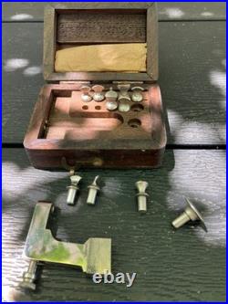 Antique Watchmaker Pocket Watch Case Dent Distortion Repair Tool Box Set Rare