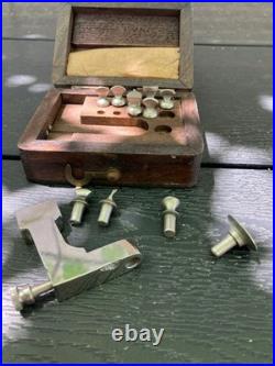 Antique Watchmaker Pocket Watch Case Dent Distortion Repair Tool Box Set Rare