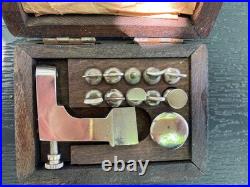 Antique Watchmaker Pocket Watch Case Dent Distortion Repair Tool Box Set Rare
