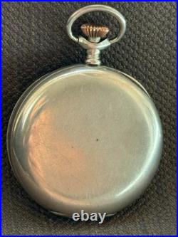 Antique Zenith Pocket Watch Mechanical Swiss Silver 800 Grand Prix Breguet Rare