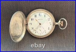 Antique Zenith Pocket Watch Mechanical Swiss Silver 800 Grand Prix Breguet Rare