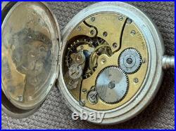 Antique Zenith Pocket Watch Mechanical Swiss Silver 800 Grand Prix Breguet Rare