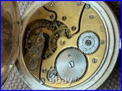Antique Zenith Pocket Watch Mechanical Swiss Silver 800 Grand Prix Breguet Rare