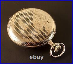 Antique Zenith Pocket Watch SN 2011991 Ca. 1917 Silver Hinged Case