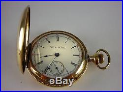 Antique all original 18s Hamilton 927 pocket watch. Original Gold filled case