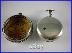 Antique all original English Verge Fusee key wind pocket watch 1805. Nice case