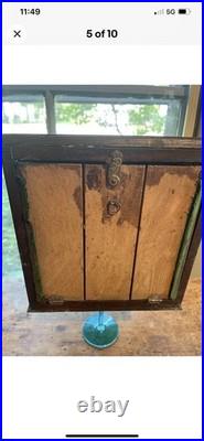 Antique countertop Mercantile Ingersoll Pocket Watch Display Case