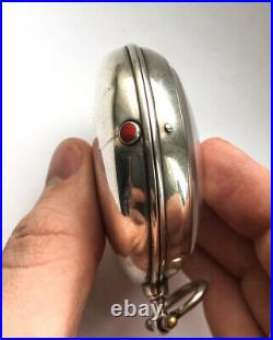 Antique georgian Verge Fusee Silver Pair Cased Pocket Watch