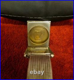 Antique mens Benrus engraved white case, nice dial 1920s Vintage Watch