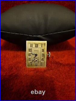 Antique mens Benrus engraved white case, nice dial 1920s Vintage Watch