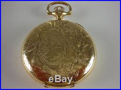 Antique original 16s Elgin Father Time pocket watch 1912. Amazing Hunter case