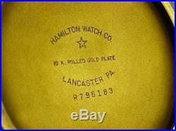 Antique original 16s Hamilton 992B Railway Special pocket watch 1948. Nice case