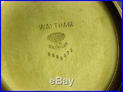 Antique original Waltham Vanguard 23j Rail Road pocket watch 1943. Amazing case