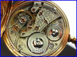 Antique original Waltham pocket watch 1908. 21j. Hunter case marked for U. S. LSS
