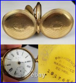 Antique pocket watch 11J W. C. Co 16s DOUBLE HUNTER 10k or 14k GOLD filled