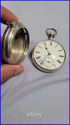 Antique pocket watch double silver case. ANERDEEN