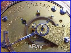 Antique very rare Aurora 18s Chronometer pocket watch 1886 beautiful hunter case