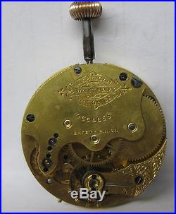 Antque Waltham 14k Solid Gold Ornate Hunter Case Pocket Watch To Fix