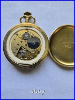 Arnex 17 Jewels Full Hunter Yellow Gold Vintage Customized Pocket Watch