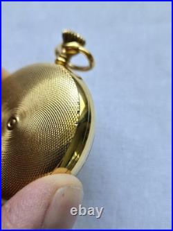 Arnex 17 Jewels Full Hunter Yellow Gold Vintage Customized Pocket Watch