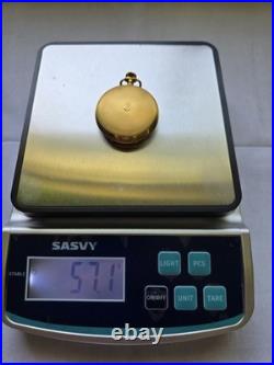 Arnex 17 Jewels Full Hunter Yellow Gold Vintage Customized Pocket Watch