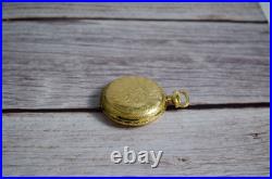 Arnex Swiss Pocket Watch Unitas 6498 17J Manual Wind Vintage Cast Relief Case