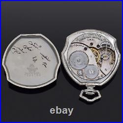 Art Deco Elgin Men's Pocket Watch With Rare 14K Gold Filled Wadsworth Case