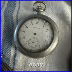Atq Pocket Watch Repair Lot IWC Case Jacot Locle Waltham Tacy Swiss Parts Tools