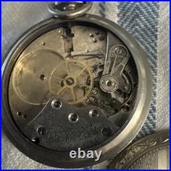 Atq Pocket Watch Repair Lot IWC Case Jacot Locle Waltham Tacy Swiss Parts Tools