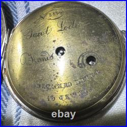 Atq Pocket Watch Repair Lot IWC Case Jacot Locle Waltham Tacy Swiss Parts Tools