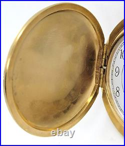 Austin Pocket Watch Quartz Gold Plated Decorative Case Date Chain WORKS -VINTAGE