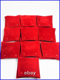 Auth Cartier Jewelry Watch Travel Storage Case Pouch 10 pcs set With Pillow EX