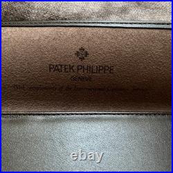 Auth PATEK PHILIPPE VIP Brown Leather Watch Travel case / pouch