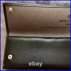Auth PATEK PHILIPPE VIP Brown Leather Watch Travel case / pouch
