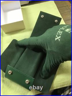 Authentic Rolex Green leather case.travel pouch. New in Box. Great For Gifts