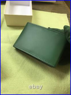 Authentic Rolex Green leather case.travel pouch. New in Box. Great For Gifts