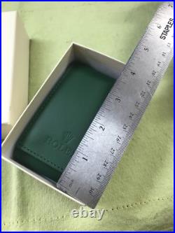 Authentic Rolex Green leather case.travel pouch. New in Box. Great For Gifts