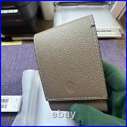 Authentic Rolex taupe gray leather case.travel pouch. Seal in Box? 2025 New Style