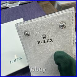 Authentic Rolex taupe gray leather case.travel pouch. Seal in Box? 2025 New Style