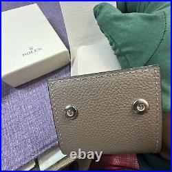 Authentic Rolex taupe gray leather case.travel pouch. Seal in Box? 2025 New Style
