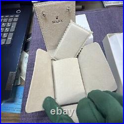 Authentic Rolex taupe gray leather case.travel pouch. Seal in Box? 2025 New Style