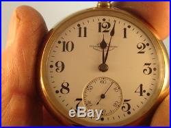 Ball Hamilton 999 Ni Pocket Watch 16s 21 Jewels Of B Case Runs