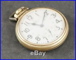 BALL WATCH 999B Size 16 POCKET WATCH 21 Jewel Lever Set with Gold Filled. Case