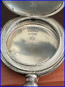 BIG VINTAGE 18 SIZE AMERICAN WALTHAM POCKET WATCH CASE, 4 OZ. COIN SILVER KWithKS